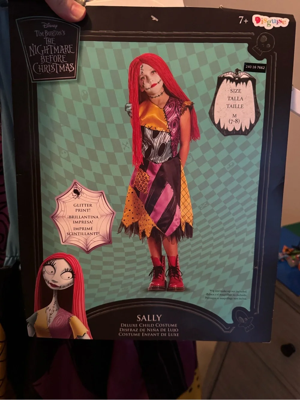 NWT Girl's 7/8 Sally Nightmare Before Xmas Halloween Costume Dress